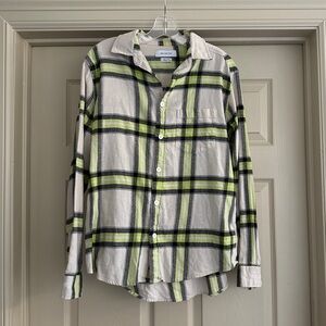 Urban Outfitters Green and Black Plaid Shirt